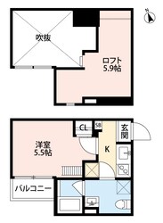 衣摺加美北駅 徒歩12分 2階の物件間取画像